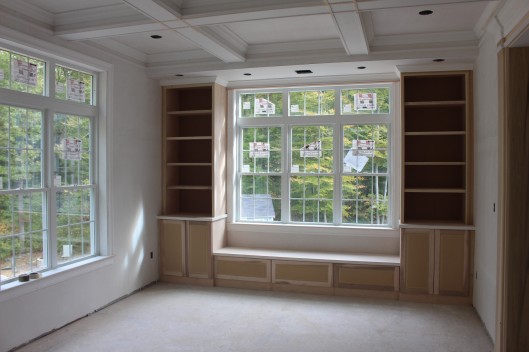 Image of Bookcase and Bench Seat