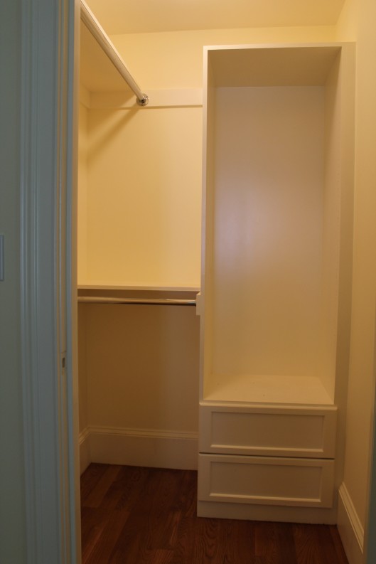 Image of Closet Built In with 2 drawers