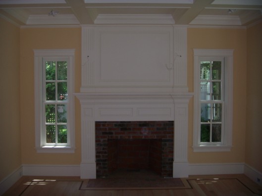 Image of fireplace mantle