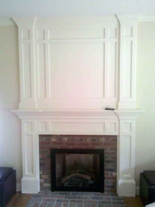 Image of fireplace mantle